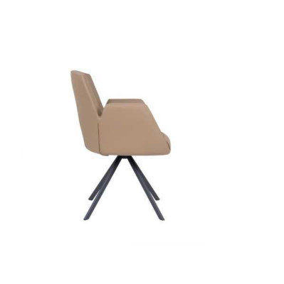 Revêtement de chaise Fauteuils de bureau en similicuir Chaises informatiques modernes Meubles Beige neufs