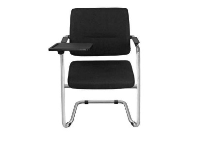 Chaise noire élégante, chaise moderne au design de haute qualité pour bureau, neuf.