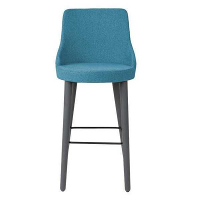 Tabouret de bar élégant Chaise en bois de designer Chaise de salle à manger Tabouret Bleu Bar Nouveau