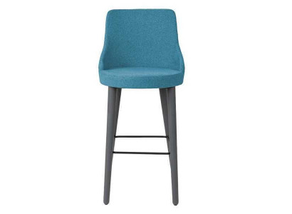 Tabouret de bar élégant Chaise en bois de designer Chaise de salle à manger Tabouret Bleu Bar Nouveau