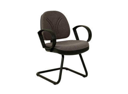 Mobilier de bureau salle d'attente cabinet d'avocats textile chaises brunes chaises de conférence.