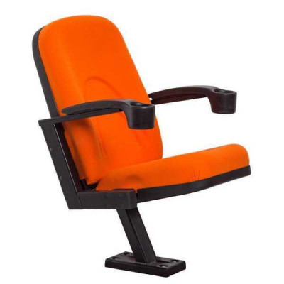 Fauteuil moderne Fauteuil canapé 1 place pour théâtre cinéma Design Luxe Textile Orange