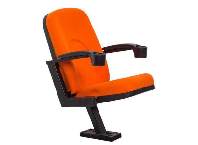 Fauteuil moderne Fauteuil canapé 1 place pour théâtre cinéma Design Luxe Textile Orange