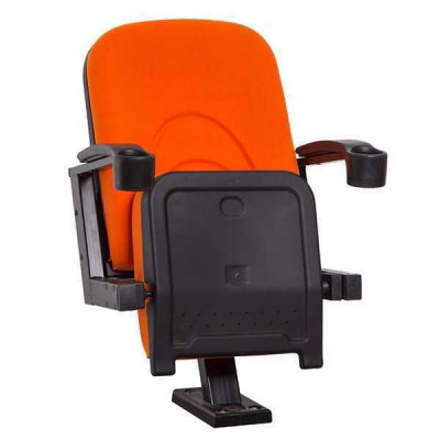 Fauteuil moderne Fauteuil canapé 1 place pour théâtre cinéma Design Luxe Textile Orange