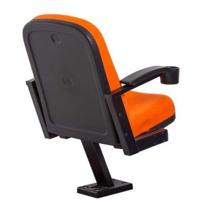 Fauteuil moderne Fauteuil canapé 1 place pour théâtre cinéma Design Luxe Textile Orange