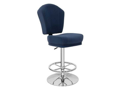 Tabouret de bar moderne en métal design Chaise de salle à manger Tabouret de bar Bleu neuf