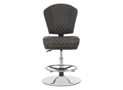 Chaise de bar élégante Tabouret de designer en métal Chaise de salle à manger Tabouret de bar Gris nouveau