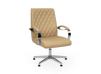 Chaise pivotante moderne beige, chaise de bureau, chaise de jeu, fauteuil de bureau, mobilier
