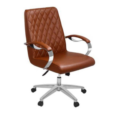 Chaise de bureau pivotante de haute qualité moderne Marron Chaise de bureau Chaise de jeu Chaise de bureau