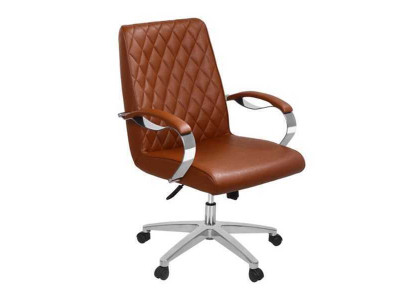 Chaise de bureau pivotante de haute qualité moderne Marron Chaise de bureau Chaise de jeu Chaise de bureau