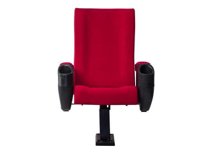 Fauteuil moderne Fauteuil Canapé 1 place pour Théâtre Cinéma Design Luxe Textile Rouge