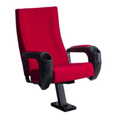 Fauteuil moderne Fauteuil Canapé 1 place pour Théâtre Cinéma Design Luxe Textile Rouge