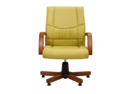 Chaise de bureau pivotante pour ordinateur, chaise de bureau moderne verte, fauteuil rembourré imitation cuir, fauteuil de bureau.