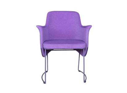 Chaise de salle à manger Chaise Chaise de cuisine Fauteuil Place Tissu Moderne Bois Violet