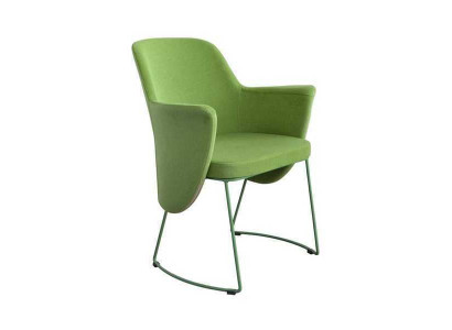 Chaise de salle à manger Chaise Chaise de cuisine Fauteuil Assise Tissu Moderne Bois Vert neuf