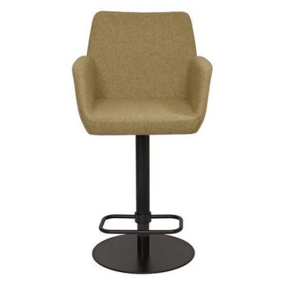 Tabouret de bar vert, élégant, chaise de bar, chaise de salle à manger en métal de designer, nouvelle.