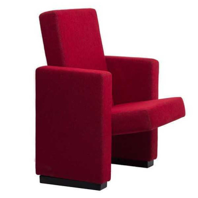 Fauteuil Canapé 1 place Design Luxe Chaise Rouge Classique en Tissu Textile Nouveau