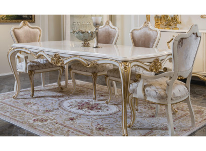 Salle à manger Table à manger Chaise Ensemble Groupe Suite Table Suite Luxe 5 pièces.