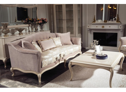 Canapé trois places classique Canapé Sofa Tissu Meubles Canapé en Tissu de Meubles Italiens