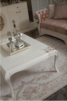 Table basse Salon Table basse Design Mobilier de luxe en bois Classique neuf