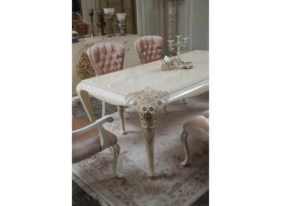 Table à manger de luxe Design Table Salle à manger Tables en bois Tables en bois Mobilier italien 228cm