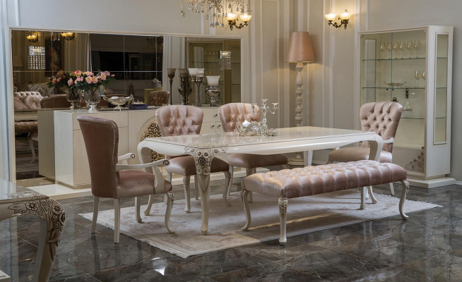 Buffet de luxe, commode XXL, commode à tiroirs, bahut, armoire blanche
