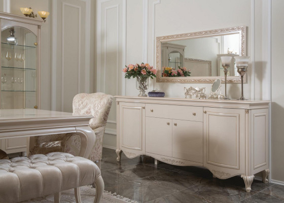 Vitrine Vitrine Vitrine en bois Armoires Salon Vitrines de luxe italiennes