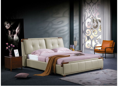 Ensemble de chambre à coucher design 3 pièces. Set Lit Table de chevet Classique Lits de luxe Ensemble de meubles