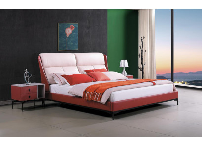 Ensemble de chambre classique Lit 2x Table de chevet Commode 3 pièces Noir