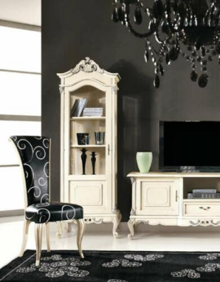 Ensemble classique de meuble mural Vitrine Armoire de télévision Buffet Vitrines Armoires 3 pièces.