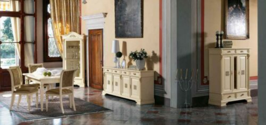 Ensemble complet de salle à manger 4 chaises Buffet 8 pièces Ensemble de table Commode en bois massif