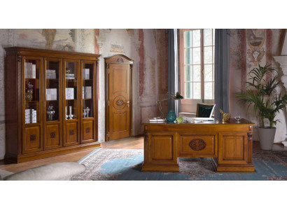 Bureau Table de bureau en bois noble Tables de style baroque rococo antique 185x90cm