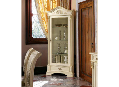 Vitrine d'angle Armoire en verre Vitrine Salon Vitrine 1 porte Vitrines Baroque Rococo nouveau