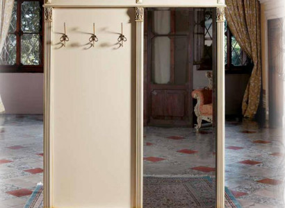 Porte-manteau Miroir vestiaire couloir Panneaux de garde-robe blancs Vestiaire Darderobe couloir Italie