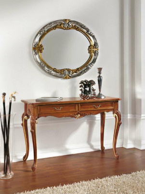 Table console Miroir Buffet Ensemble bois neuf Style italien StileElisa