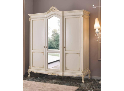 Armoire Armoire Chambre Porte-manteau Bois massif Baroque Italien Mobilier neuf