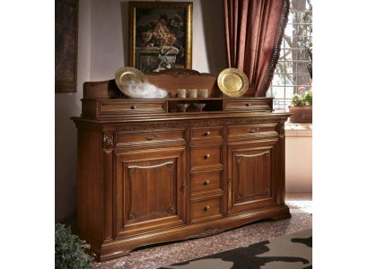 Buffet XXL Commode Commodes Armoires Baroque Rococo Buffet Console Étagère Bois massif