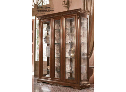 Vitrine Vitrines Armoire Vitrée Vitrine Salon Étagère Baroque Rococo Bois Massif