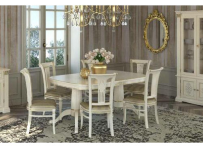 Ess Group Zimmer Chaises Tables Set 4 chaises + meubles en bois massif Table d'assise Rembourrage neuf