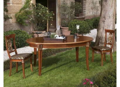 Table de salle à manger Table en bois Tables de luxe Baroque Rococo Salle à manger Style antique Italie Meubles