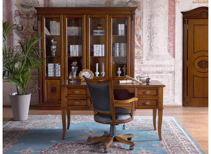 Ensemble de bureau Bureau Chaise exécutive Bureau complet Bureau Baroque Rococo 2 pièces.