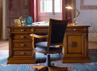 Ameublement Salle d'étude Bureau Mobilier Table Fauteuil Ensemble de 2 pièces Baroque