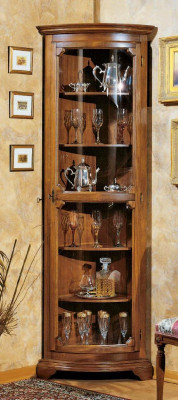 Armoires Vitrines en bois Armoire en verre Armoire en bois massif Vitrine Salon Meuble Buffet