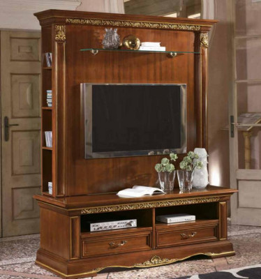Bahut de luxe Style design Commode Buffet mural TV Armoire Mobilier de salon En bois massif