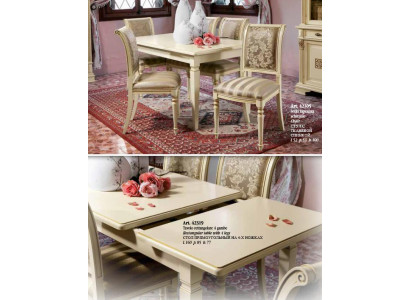 Table à manger Table + 4 chaises Groupe Salle à manger Bois massif Suite 5 pièces. Ensemble de meubles