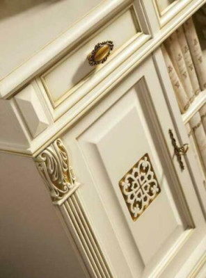 Ensemble complet de salle à manger 4 chaises Buffet 8 pièces Ensemble de table Commode en bois massif