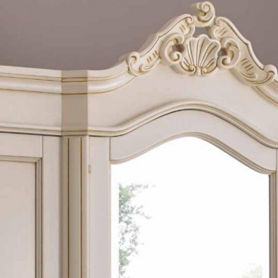 Armoire Armoire Chambre Porte-manteau Bois massif Baroque Italien Mobilier neuf