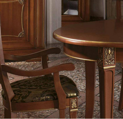 Ensemble de table à manger Designer Tables + 4 chaises en bois massif Ensemble complet Living