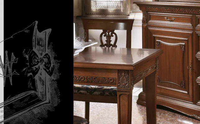 Table à manger Tables à manger Tables Table Design Classique en bois Baroque Rococo Italie
