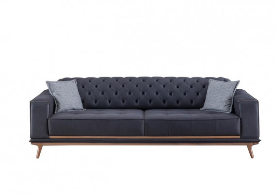Set de salon moderne de luxe 4 pièces. Fauteuil 4 places, table basse, meubles en bois.